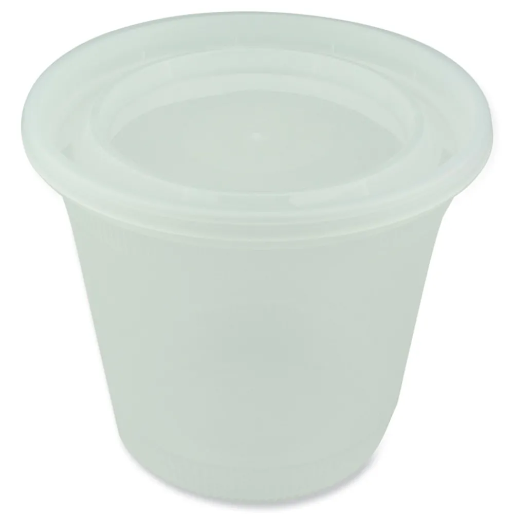 Discount L8328 32 oz 5.5 x 5.5 x 4.9 Newspring DELItainer Plastic Microwavable Container - Clear (200/Carton) Tabletop And Serveware
