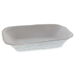 Discount M633524Y EarthChoice Pulpex 9.13 x 6.88 x 1.75 Steep Wall Paper Food Tray - Natural (460/Carton) Tabletop And Serveware