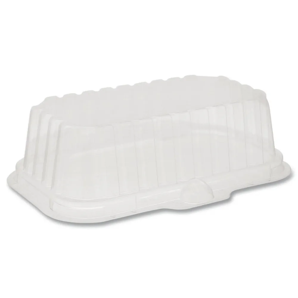 Best 17S Deep Dome 8.3 in. x 4.8 in. x 2.1 in. Plastic OPS Dome-Style Lid - Clear Tabletop And Serveware