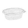 YCA910240000 EarthChoice 24 oz. Recycled PET Hinged Container - Clear (280/Carton) Tabletop And Serveware