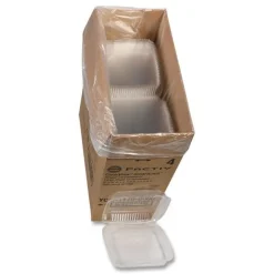 Clearance YCI811100000 Clearview Smartlock 9.22 in. x 8.88 in. x 2.91 in. Hinged Lid Containers - Clear (200/Carton) Tabletop And Serveware