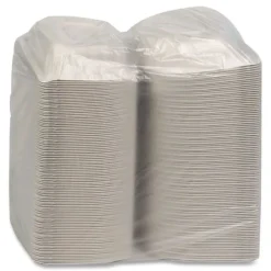 Clearance YCN806000000 EarthChoice SmartLock 6 in. x 6 in. x 3.1 in. Microwaveable MFPP Hinged Lid Containers - White (400/Carton) Tabletop And Serveware