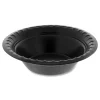 YTKB00040000 4 oz. Placesetter Deluxe Laminated Foam Dinnerware Bowl - Black (1250/Carton) Tabletop And Serveware