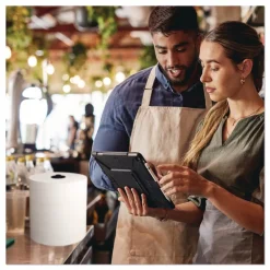 Discount 7.9 in. x 700 ft. 1-Ply HyTech Seas Hardwound Roll Towels - White (6/Carton) Cleaning & Janitorial Supplies