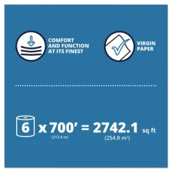 Discount 7.9 in. x 700 ft. 1-Ply HyTech Seas Hardwound Roll Towels - White (6/Carton) Cleaning & Janitorial Supplies