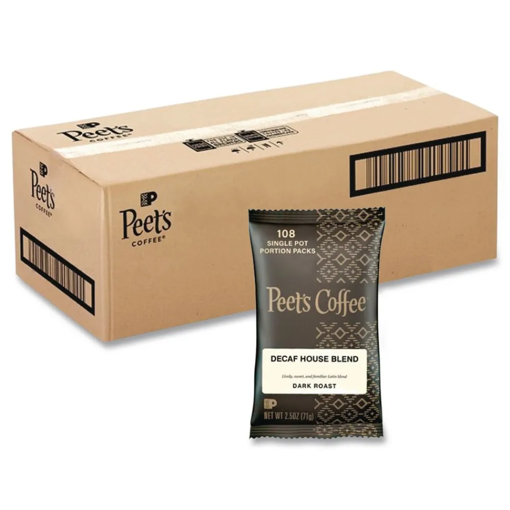 Sale 504913 House Blend 2.5 oz. Frack Pack Decaf Coffee Portion Packs (18/Box) Food And Snacks