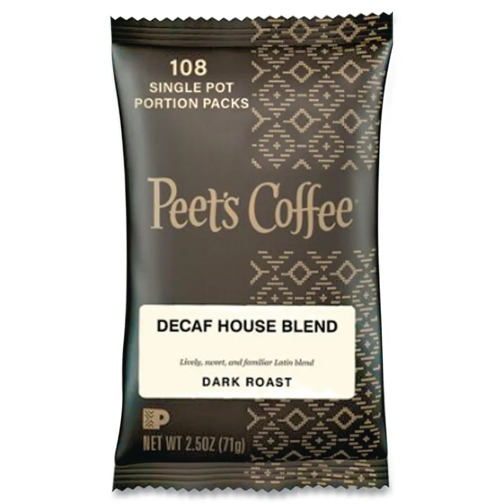 Sale 504913 House Blend 2.5 oz. Frack Pack Decaf Coffee Portion Packs (18/Box) Food And Snacks