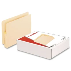 Best 3.5 in. Expansion Letter Size Convertible End Tab File Pockets - Manila (25/Box) Filing & Folders