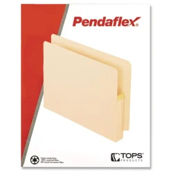 Best 3.5 in. Expansion Letter Size Convertible End Tab File Pockets - Manila (25/Box) Filing & Folders