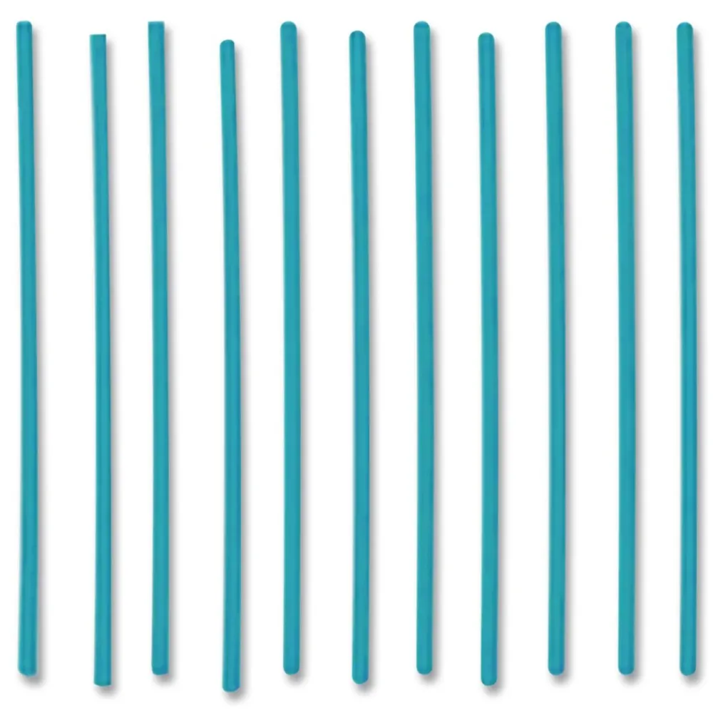 511170 5 in. PHA Marine Biodegradable Stir Straws - Ocean Blue (1000/Box, 6 Boxes/Carton) Tabletop And Serveware