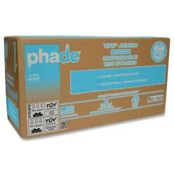 Best 7.75 in. Marine Biodegradable Straws - Ocean Blue (6000/Carton) Tabletop And Serveware