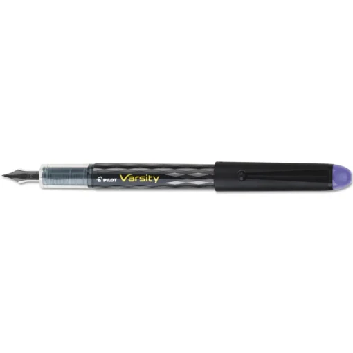 Outlet Varsity Medium 1 mm Fountain Pen - Purple Ink/Clear/Black/Purple Barrel Pens, Pencils & Markers