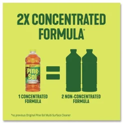 New 80 oz. Concentrated Multi-Surface Disinfectant Cleaner - Pine Scent (6/Carton) Cleaning & Janitorial Supplies
