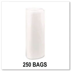 Online Eco Strong Plus 33 in. x 39 in. 13 mic 33 Gallon Can Liners - Natural (250/Carton) Trash & Waste Bins