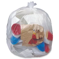 Sale Eco Strong Plus 38 in. x 58 in. 16 mic 60 Gallon Can Liners - Natural (200/Carton) Trash & Waste Bins