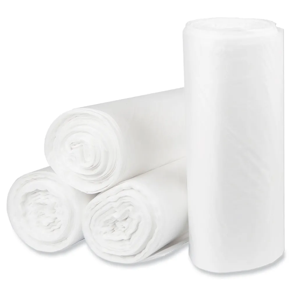 Best Eco Strong Plus 40 in. x 46 in. 16 mic 40 Gallon Can Liners - Natural (250/Carton) Trash & Waste Bins