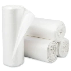 Discount Eco Strong Plus 40 in. x 46 in. 14 mic 40 Gallon Can Liners - Natural (250/Carton) Trash & Waste Bins