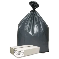Online 33 Gallon 1.35 mil 33 in. x 40 in. Can Liners - Gray (50/Carton) Trash & Waste Bins