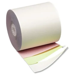 Outlet 2.25 in. x 70 ft. Impact Printing Carbonless Paper Rolls - White/Canary (10/Pack) Cleaning & Janitorial Supplies
