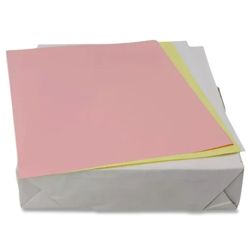 Clearance 8.5 in. x 11 in. 3-Part Digital Carbonless Paper - White/Canary/Pink (5010/Carton) Cleaning & Janitorial Supplies