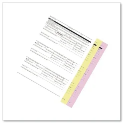 Clearance 8.5 in. x 11 in. 3-Part Digital Carbonless Paper - White/Canary/Pink (5010/Carton) Cleaning & Janitorial Supplies