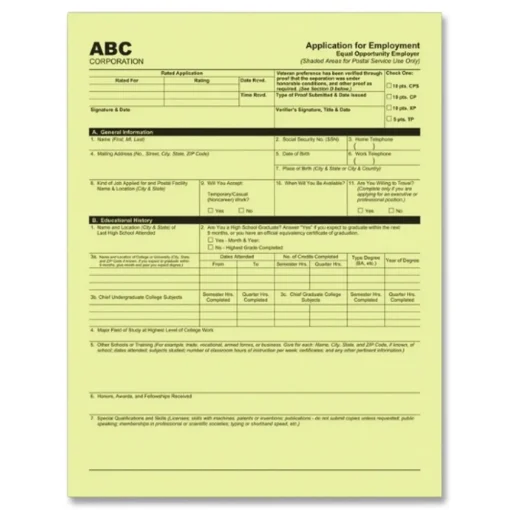 Outlet 8.5 in. x 11 in. 2-Part Digital Carbonless Paper - White/Canary (5000/Carton) Cleaning & Janitorial Supplies