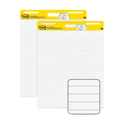 Outlet 30 Sheets Presentation Format 1.5-in Rule 25-in x 30-in Vertical-Orientation Self-Stick Easel Pads - White (2/Carton) Paper & Printables