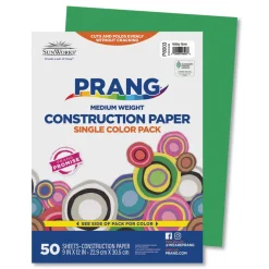 Outlet SunWorks 9 in. x 12 in. 50 lbs. Text Weight Construction Paper - Holiday Green (50/Pack) Cleaning & Janitorial Supplies