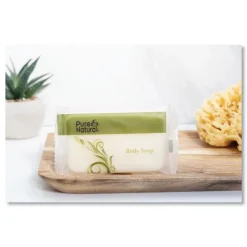 Best # 1 1/2 in. Flow Wrap Bar Body and Facial Soap - Fresh Scent (500/Carton) Cleaning & Janitorial Supplies