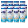 Online 9111-12 5.78 in. x 7 in. Premoistened Hand Sanitizing Wipes - Fresh Citrus, White (12/Carton) Skin Care & Personal Hygiene