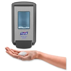 Outlet CS4 4.88 in. x 8.8 in. x 11.38 in. Push-Style Soap Dispenser - Graphite (1/Carton) Skin Care & Personal Hygiene