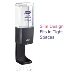Outlet ES10 4.33 in. x 3.96 in. x 10.31 in. Automatic Hand Sanitizer Dispenser - Graphite Skin Care & Personal Hygiene