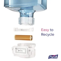 ES10 4.33 in. x 3.96 in. x 10.31 in. 1,200 mL Automatic Hand Soap Dispenser - White Cleaning & Janitorial Supplies