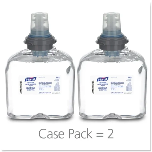 Hot 2-Pack Advanced TFX 1200ml Instant Hand Sanitizer Foam Refill - White Skin Care & Personal Hygiene