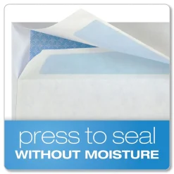 New 4.13 in. x 9.5 in. #10 Commercial Flap Redi-Seal Adhesive Closure Double Window Redi-Seal Security-Tinted Envelope - White (500/Box) Mailing, Packing & Shipping