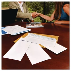 Best Redi-Strip 4.13 x 9.5 Commercial Flap Security Tinted Envelope - White (1,000/Carton) Mailing, Packing & Shipping