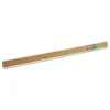 New 1 in. x 36 in. Bulletin Bar - Brown/Silver Office Presentation Supplies