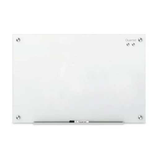 Best 24 in. x 18 in. Infinity Magnetic Glass Marker Board - White Surface Office Presentation Supplies