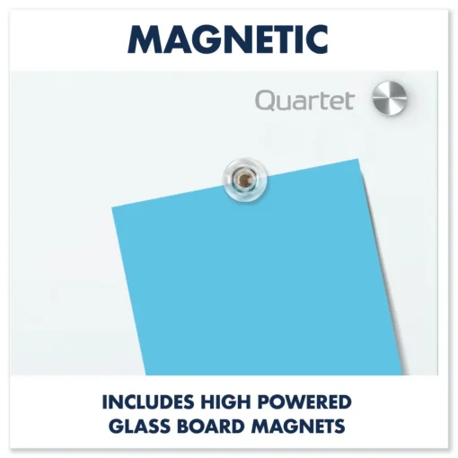 Best 24 in. x 18 in. Infinity Magnetic Glass Marker Board - White Surface Office Presentation Supplies