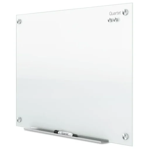 Best 24 in. x 18 in. Infinity Magnetic Glass Marker Board - White Surface Office Presentation Supplies
