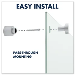 Best 24 in. x 18 in. Infinity Magnetic Glass Marker Board - White Surface Office Presentation Supplies