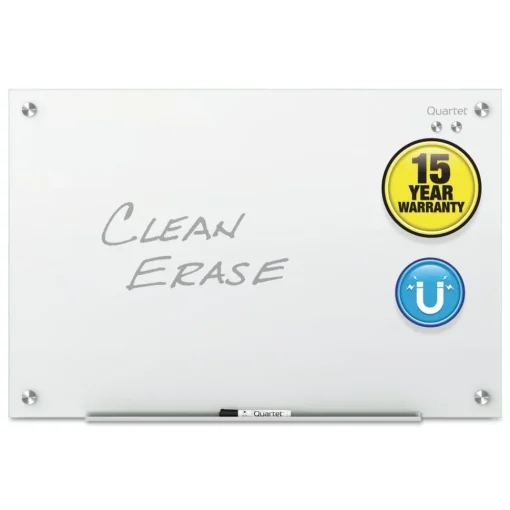 Best 24 in. x 18 in. Infinity Magnetic Glass Marker Board - White Surface Office Presentation Supplies