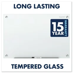 Best 24 in. x 18 in. Infinity Magnetic Glass Marker Board - White Surface Office Presentation Supplies
