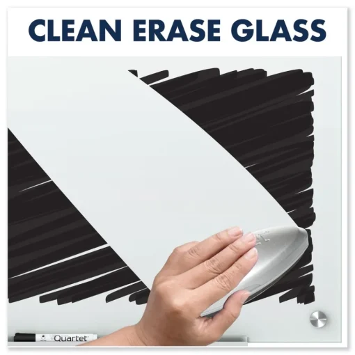Best 24 in. x 18 in. Infinity Magnetic Glass Marker Board - White Surface Office Presentation Supplies