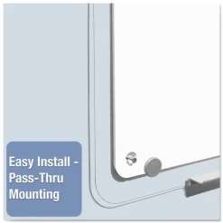 New 36 in. x 23 in. iQ Total Erase Board - White/Clear Frame Office Presentation Supplies