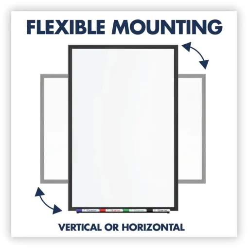 Outlet Classic Series Nano-Clean Dry Erase Board, 24 X 18, Black Aluminum Frame Office Presentation Supplies