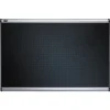 Outlet Prestige 36 in. x 24 in. Embossed Foam Bulletin Board - Black/Silver Office Presentation Supplies