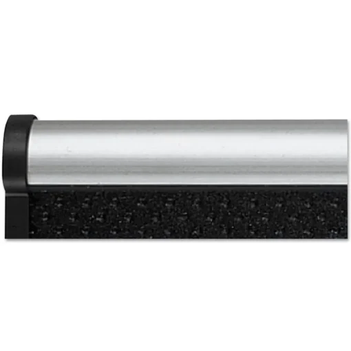 Outlet Prestige 36 in. x 24 in. Embossed Foam Bulletin Board - Black/Silver Office Presentation Supplies