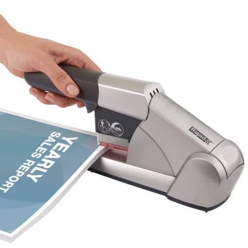Hot 80-Sheet Capacity Heavy-Duty Cartridge Stapler - Silver Office Staplers & Punches