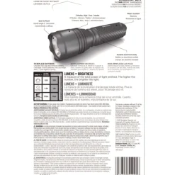 Clearance 3 AAA Batteries LED Aluminum Flashlight - Black Flashlights